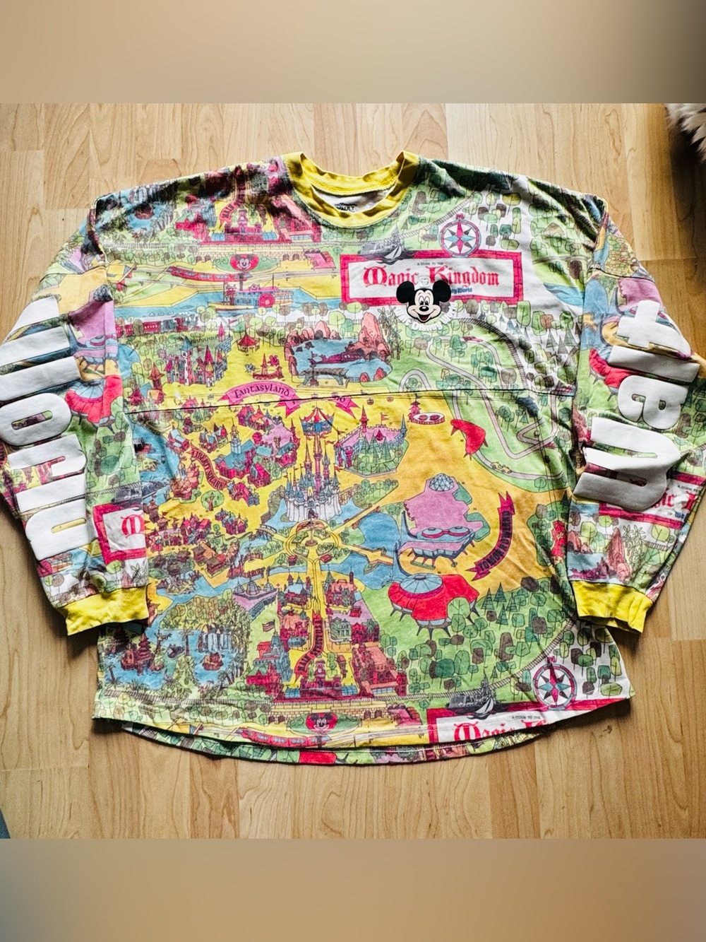 Walt Disney World Magic Kingdom Vintage Map Spirit Jersey.